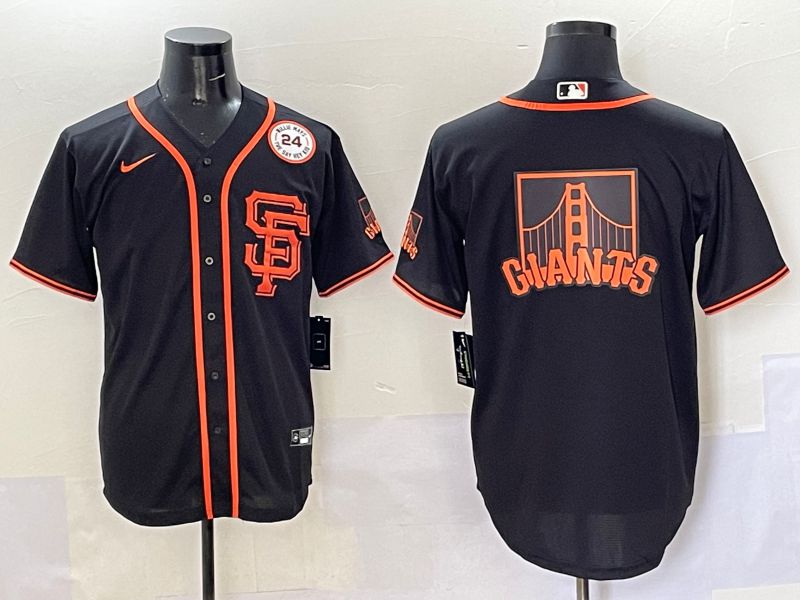 Men San Francisco Giants Blank Black Game 2025 Nike MLB Jersey style 7